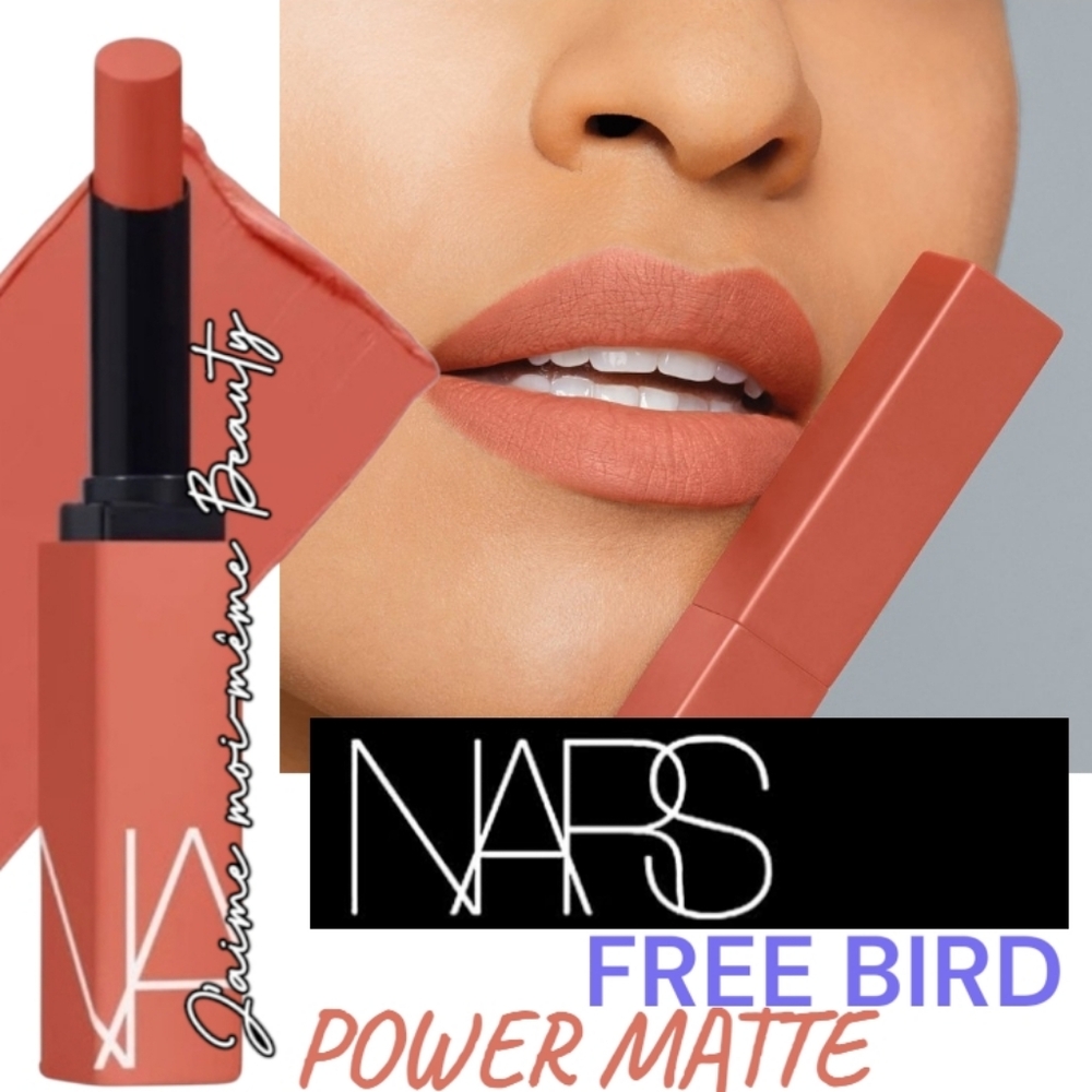 NARS Powermatte Lipstick in Free Bird- Peachy Coral